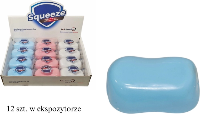 Antistress-Knetball in Form eines Seifenstücks – 1 Stück