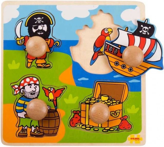 Einlegepuzzle Piraten von Bigjigs Toys