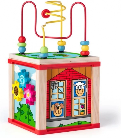 Holz-Aktivwürfel Kleines Häuschen