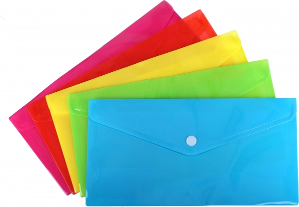 Dokumentenmappe mit Druckknopf 25x13 cm