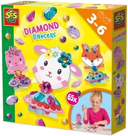 SES Creative Diamond Dancers – Kreativset mit Diamant-Stickern