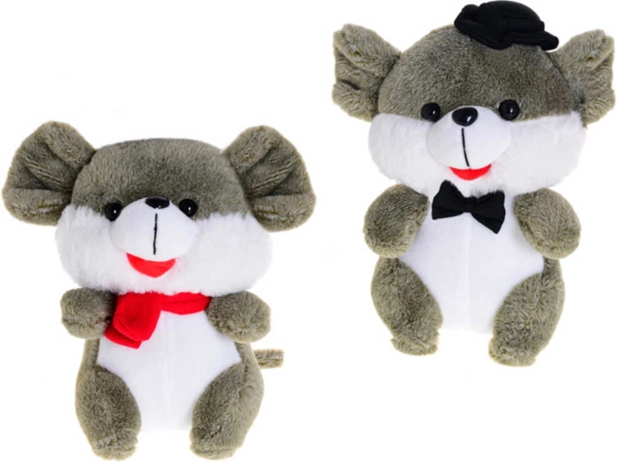 Plüschmäuschen Baby 20 cm sitzend – 1 Stück