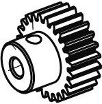 Motorritzel mit 22 Zähnen M0,6 für Akron, Myron und Ice Tiger