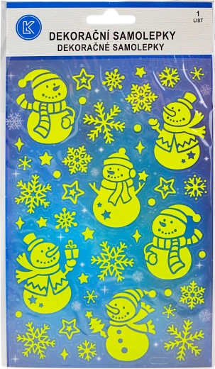 Schneemann-Aufkleber – winterliches Kreativset für Kinder