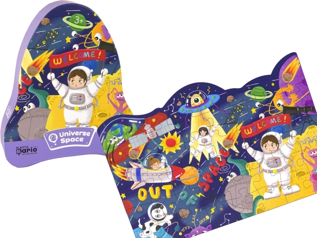 Puzzle Kosmos: UFO und Planeten, 48 Teile