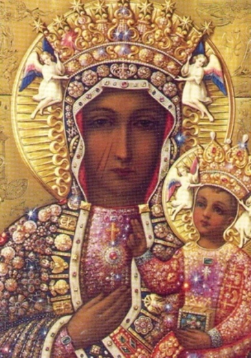 Norimpex Diamantmalerei Muttergottes von Tschenstochau 30 × 40 cm