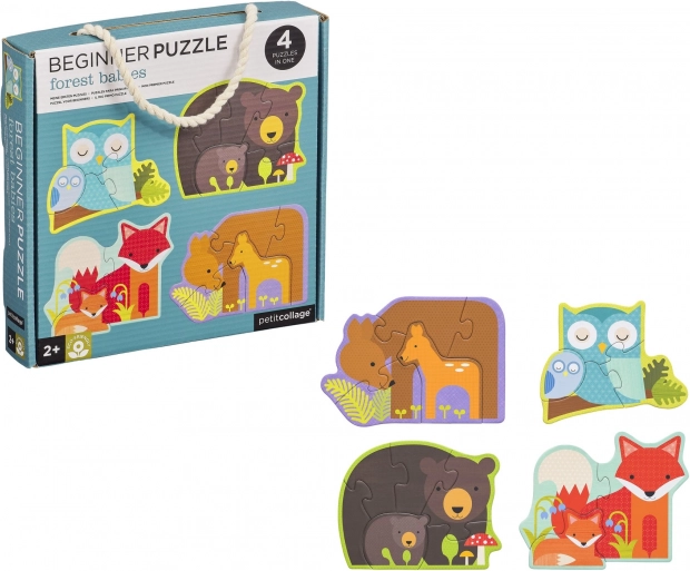 Petit Collage erstes Puzzle - Waldtiere