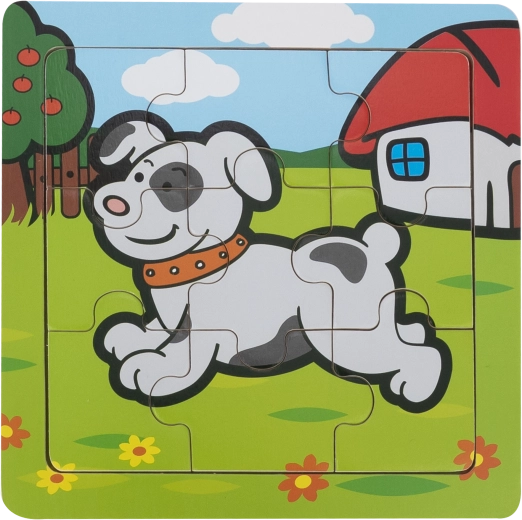 Babu Lernpuzzle aus Holz – Hund