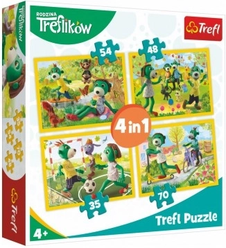 Puzzle 4-in-1 Treflik-Familie