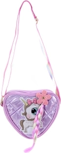 Kinderhandtasche mit Einhorn und Zopf
