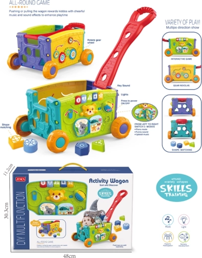 Lern-Ziehwagen mit Sortierfunktion