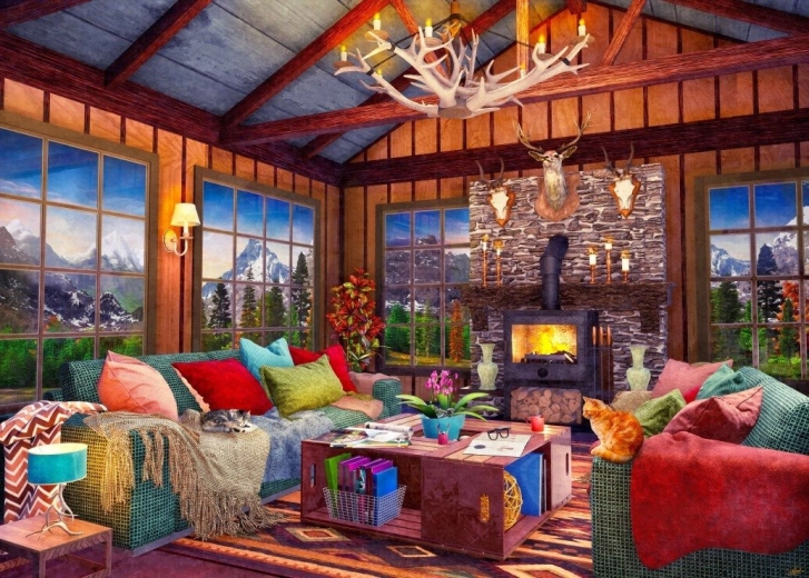 Puzzle Ferienhaus 500 Teile BLUEBIRD