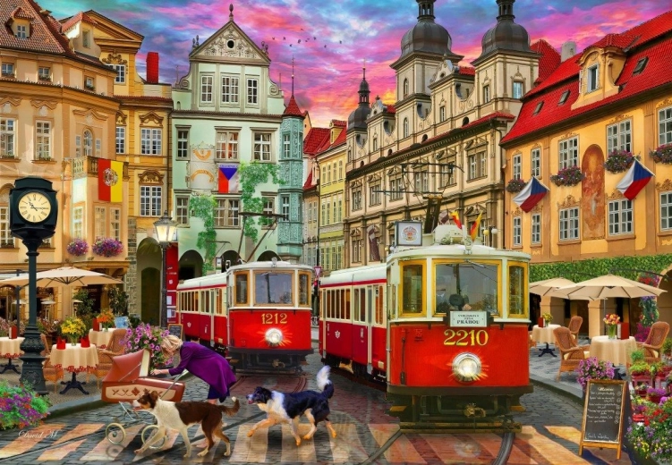 Bluebird Puzzle Prager Straßenbahn 1000 Teile