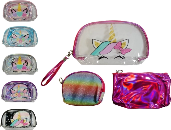 Set aus 3 Kosmetiktäschchen für Kinder