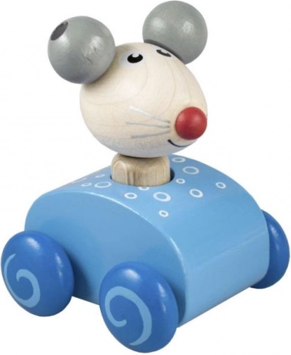 Quietschspielzeug in Form einer Maus - Blau