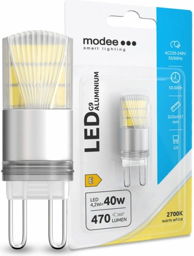 Modee LED-Lampe G9 4,2 W warmweiß