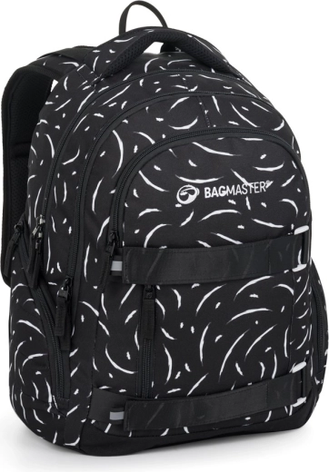 Bagmaster Nomad 25 Studentenrucksack schwarz-weiß