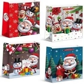 Weihnachtliche Geschenktüte in Größe L – 1 Stück