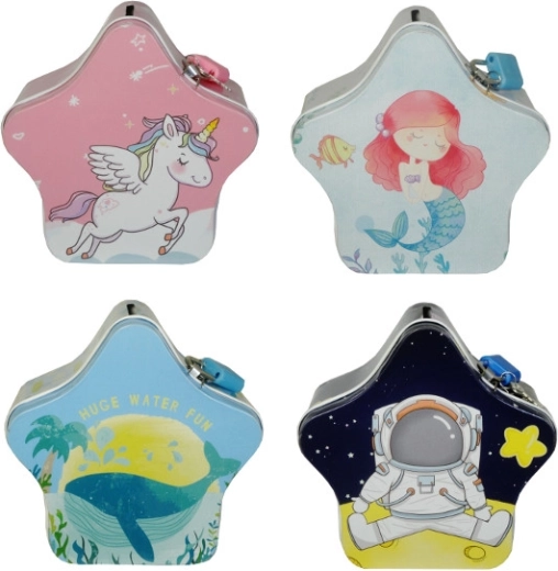 Metallspardose Stern für Kinder