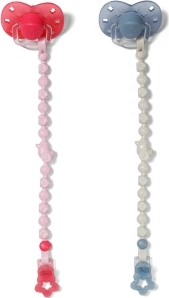Schnuller mit Clip für BABY born und Baby Annabell Puppen (2 Designs)