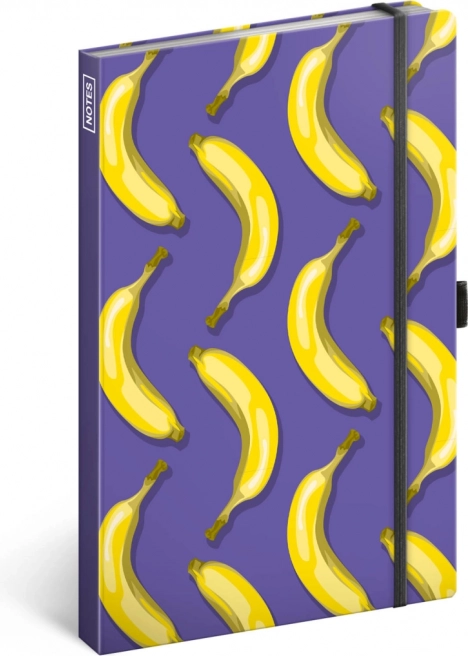 Notique liniertes Notizbuch Bananen 13 × 21 cm