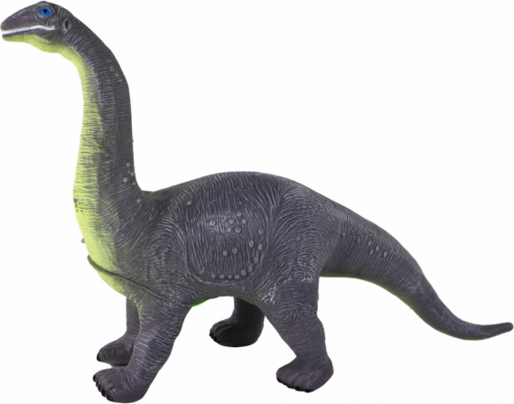 Große Dinosaurierfigur Brachiosaurus mit Sound 33 cm grau