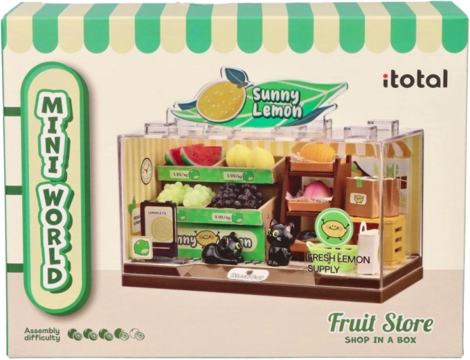 i-Total DIY Miniatur-Obstladen zum Zusammenbauen