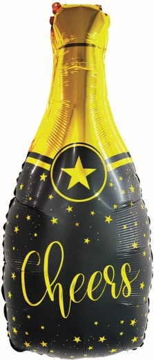 Folienballon Champagnerflasche Cheers