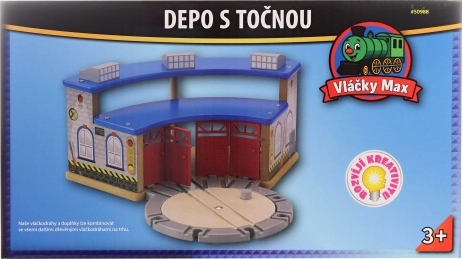 Vláčky Max Lokomotivdepot mit Drehscheibe für 4 Lokomotiven