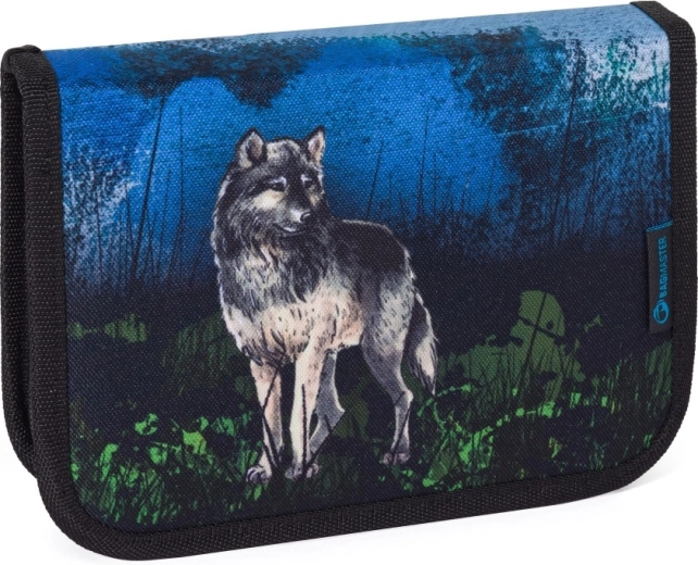 Bagmaster LUMI Schulmäppchen mit Wolfsmotiv