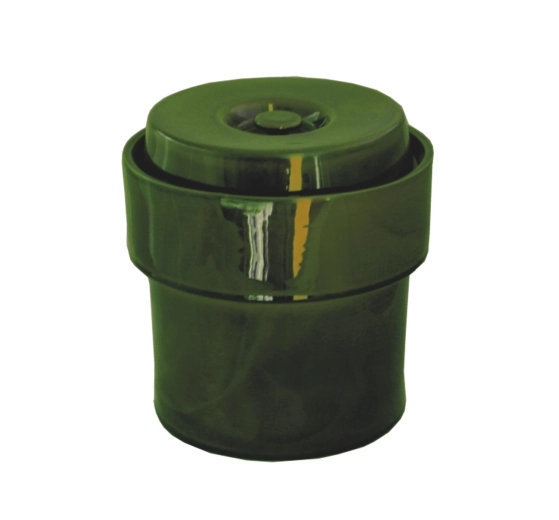 Keramischer hermetischer Topf 5 l grün
