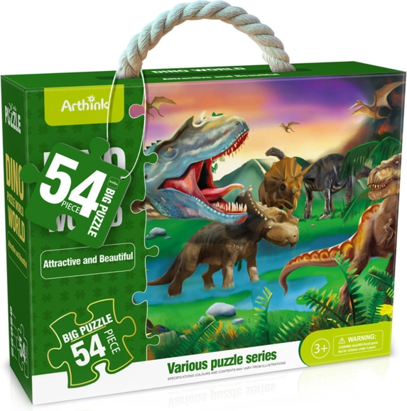 Maxi-Puzzle mit Dinosauriern, 54 Teile