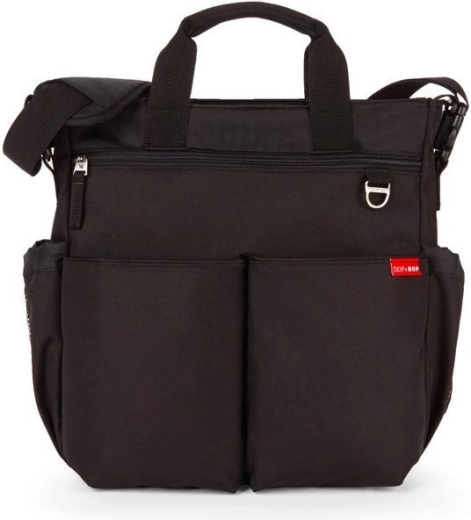 Wickeltasche Duo Signature grau meliert