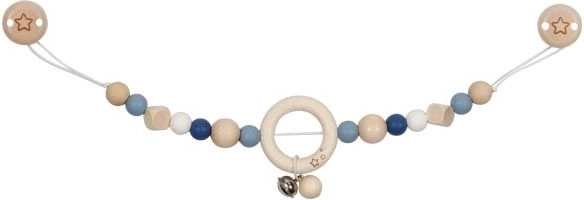 Kinderwagenkette Blau mit Schnallen