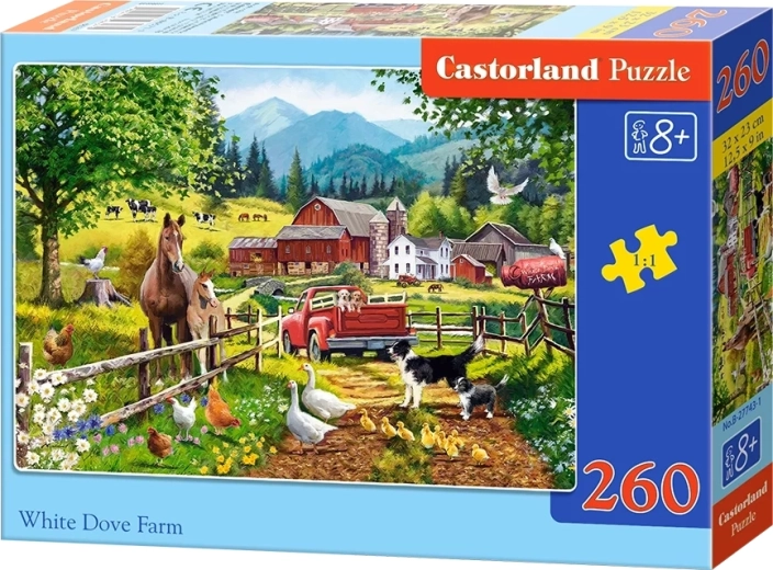 Castorland Puzzle Bauernhof mit weißer Taube, 260 Teile