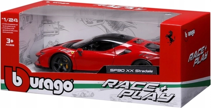 BBU Ferrari SF90 Stradale in Rot 1:24