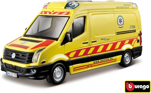 Bburago Rettungs-Krankenwagen Volkswagen Crafter 1:50