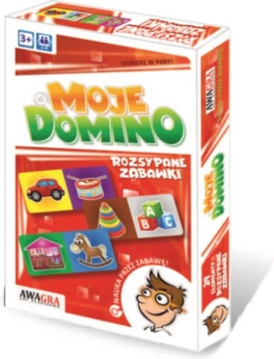 Mein Domino – verstreute Spielzeuge