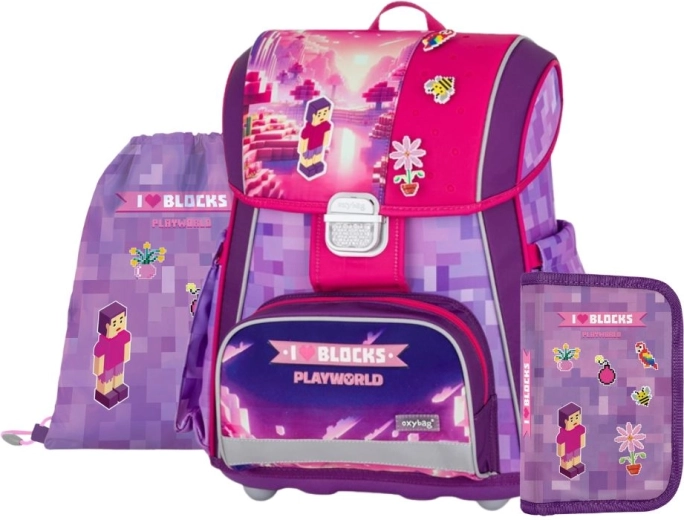Schulset 3-tlg. Premium Playworld Girl von Oxybag