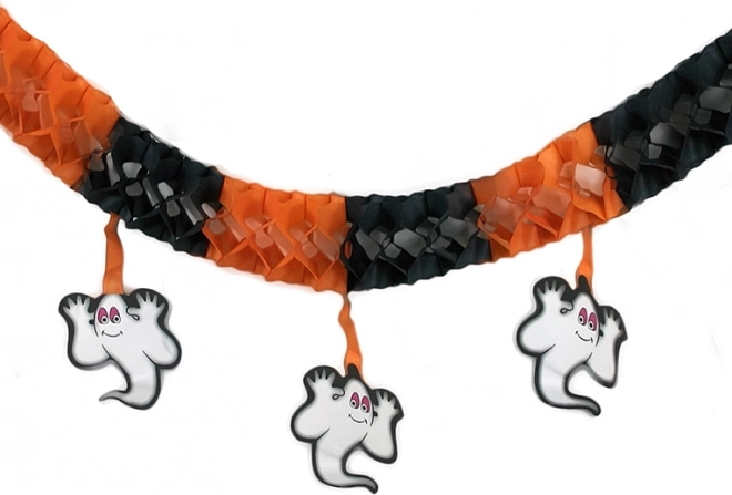 Halloween-Papiergirlande mit Geistern 3 m