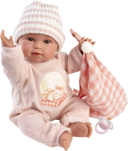 Llorens New Born realistische Baby-Puppe mit Geräuschen 38 cm