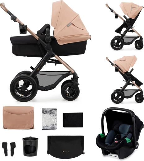 Kinderkraft MOOV 2 AIR Kombikinderwagen 3-in-1 sand beige