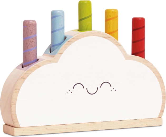 Le Toy Van Holz-Regenbogenwölkchen – erstes Spiel für Kinder