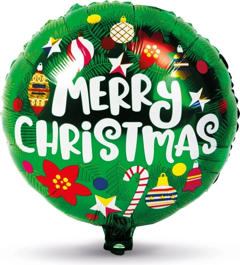 Weihnachtlicher Folienballon in Kugelform, 45 cm