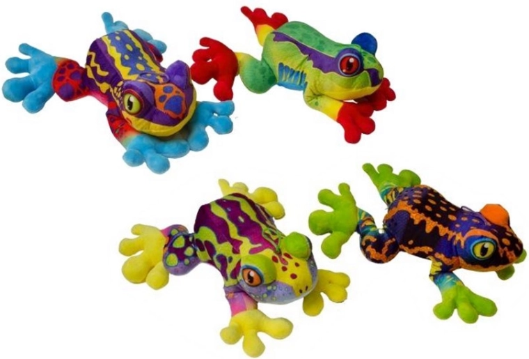 Bunter Plüschfrosch, mittelgroß