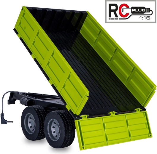 JAMARA Kippanhänger für RC-Traktor 1:16, hellgrün