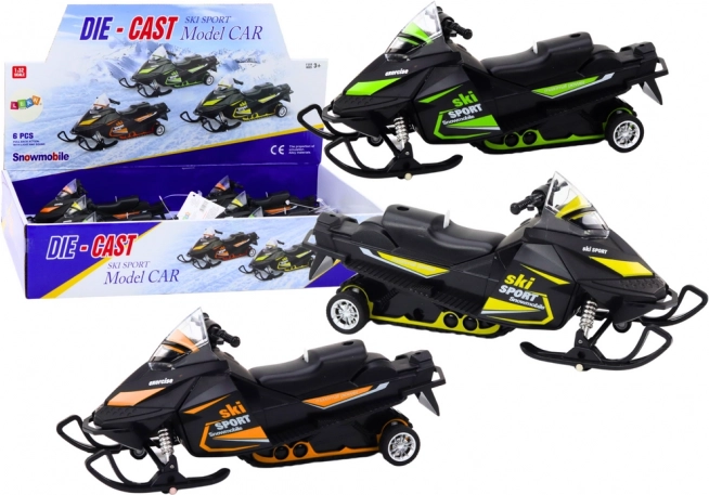 Schneemobil im Maßstab 1:34 mit Schwungradantrieb, Licht und Sound