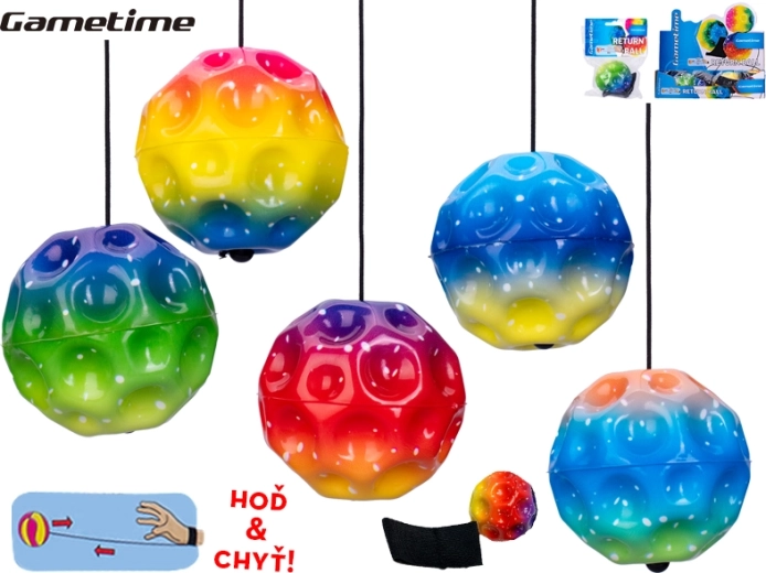 Schaumstoff-Rückkehrball mit Gummischnur für Kinder