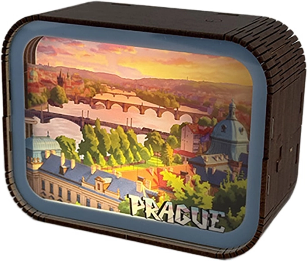 2Kids Toys Holz-Bausatz-Lämpchen Prag – Blick auf die Moldau