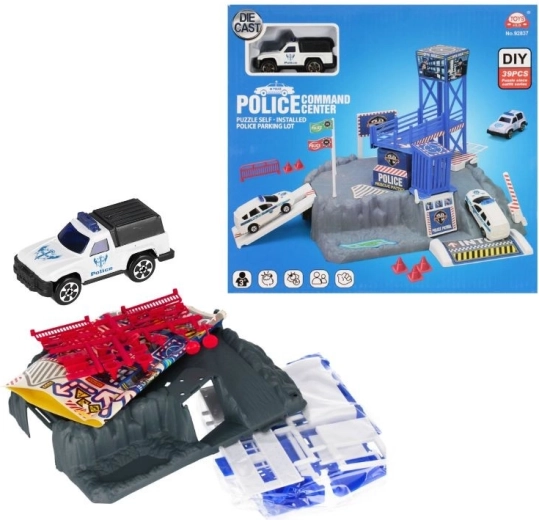Polizei-Parkhaus mit Auto